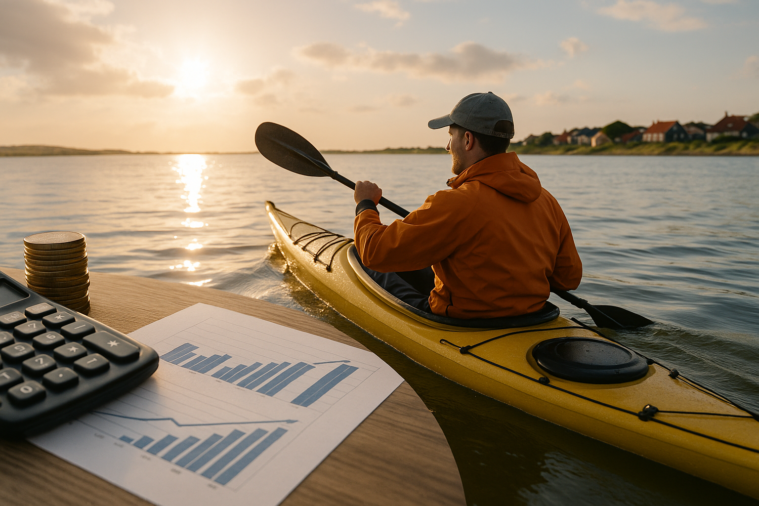 fanø til kajakfolk - Illustration